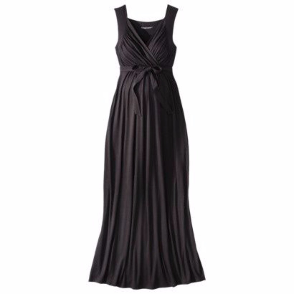 Liz Lange Maternity Maxi Dress, Black, M